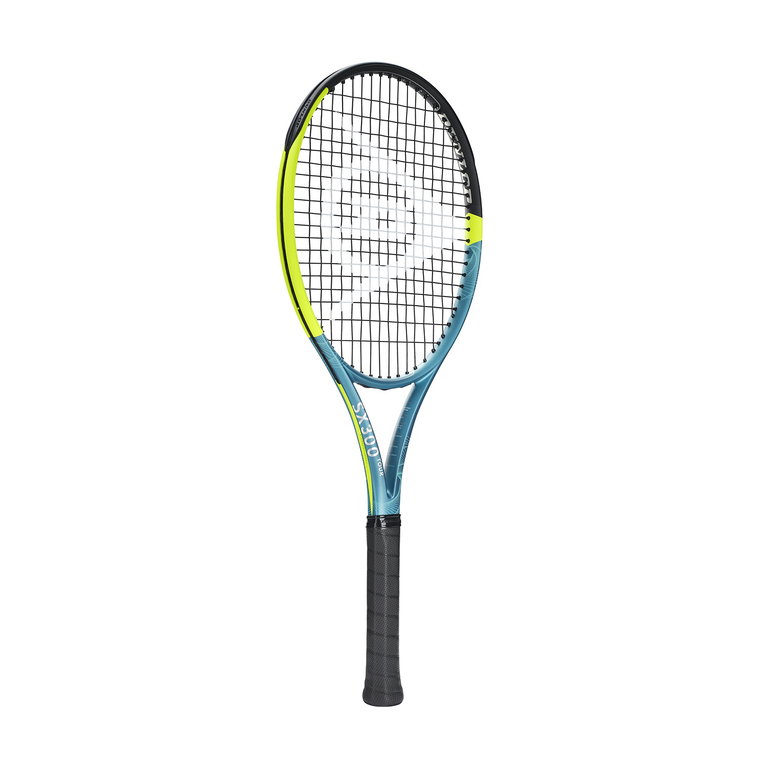 Dunlop Tennis Racket SX 300 Tour 98in/305g/Tournament 2025 blue-green/yellow - unstrung -